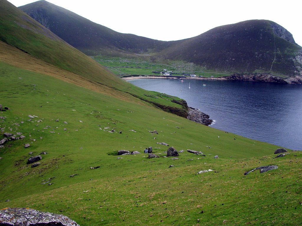 Village Bay on the remote Atlantic island of Hirta, St Kilda.